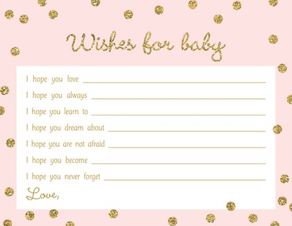 Gold Glitter Graphic Dots Mint Baby Wishes