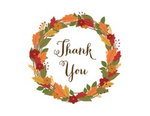 Fall Leaves Thank You Note