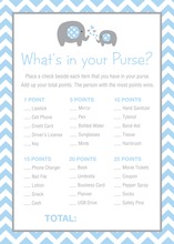 Chalkboard Whimsical Script What's In Your Purse Game