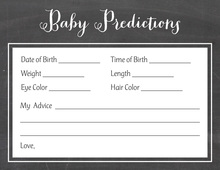 Navy Bow Tie Baby Prediction Cards