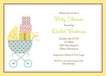 Diaper Tiers Baby Shower Invitations