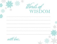 Gold Script Well Wish and Advice Cards