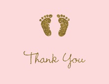 Purple Baby Feet Footprint Notes