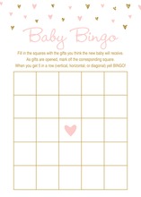 Pink Paisley Aqua Polka Dots Baby Shower Bingo Game