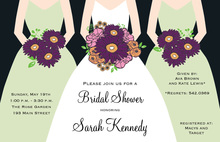 Very Special Day In Charcoal Bridal Shower Invitations