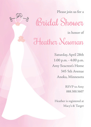 Teal Watercolor Wash Bridal Shower Invitations