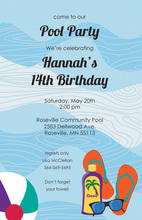 Tranquility Oasis Water Park Blend Of Fun Invitations
