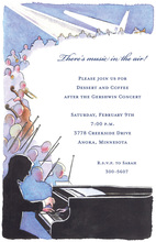 Lively Pianist Musicians Invitations