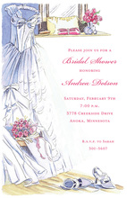 Champagne Glee Lavender Bridal Invitations