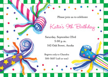 Party Blowers Invitations