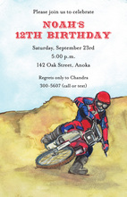 Dirt Bike Racing Invitations