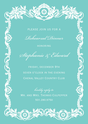 Luxurious Gold Royal Frame Invitations