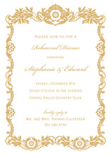 Luxurious Gold Royal Frame Invitations