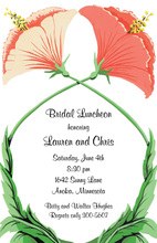 Two Flowers Together Invitations