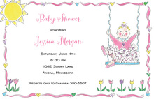 Colorful Baby Bibs Invitations