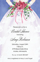Elegant Navy Maids Bridal Shower Invites