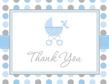 Blooming Blue Thank You Cards