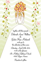 Watercolor Bridal Bouquet Invitations