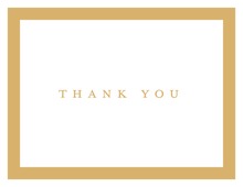 Gold Swirl Standard Thank You Cards