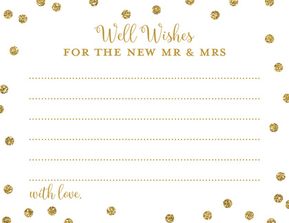 Gold Glitter Graphic Dots Share A Memory Cards