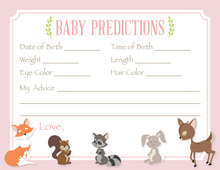 Gold Glitter Graphic Heart Pink Baby Predictions