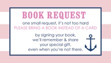 Pink Snowflakes Bring A Book Card