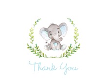 Duck Blue Bubbles Thank You Cards