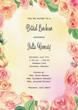 Elegant Yellow Roses Invitation