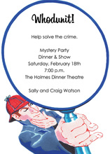 Detective Mystery Party Invitations