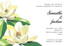 Beautiful Magnolia Blossoms Invitation