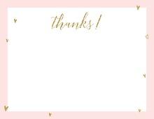 Gold Glitter Graphic Dots Fill-in Thank You Cards