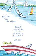 All Aboard Sea Worthy Yacht Invitations
