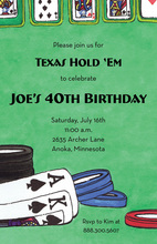 Texas HoldEm Poker Gaming Invitations