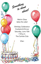 Birthday Celebration Party Favors Invitation