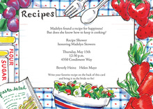 Kitchen Salad Recipe Invitations