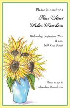 Beautiful Formal Sunflowers Invitation