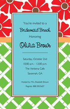 Modern Flower Mix Party Bridal Shower Invitations