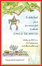 Unique Watercolor Cinco de Mayo Invitation