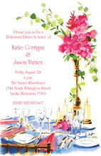Formal Glassware Table Party Invitations