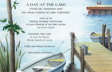 Fishing Pier Wooden Dock Invitation