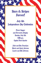 American Bald Eagle Banner Invitations