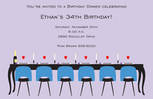Modern Casual Long Table Dinner Invitations