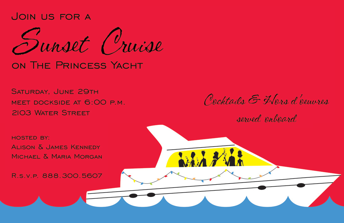 Yacht Party Invitations 7
