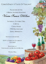 Wine Tasting Floral Grape Invitations