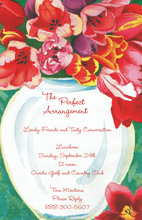 Detailed Gradient Sunset Lilies Garden Invitations