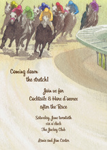 Race Track To The Finish Line Invitations
