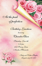 Butterflies and Pink Heart Balloons Invitations