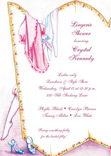 Boudoir Pink Lace Lingerie Invitation