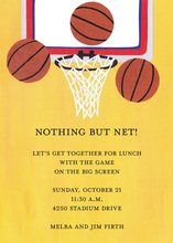 Basketball Hoop Invitation