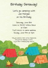 Summer Camp Out Invitation